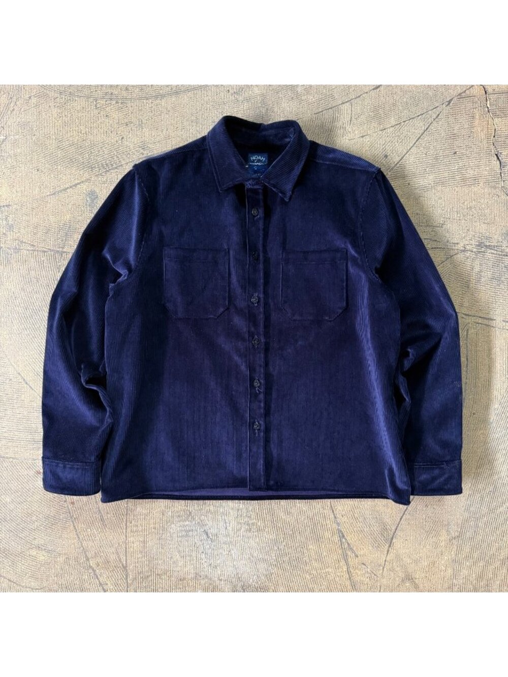 Noah NYC Navy Blue Heavyweight Brisbane Moss Corduroy Jacket XL